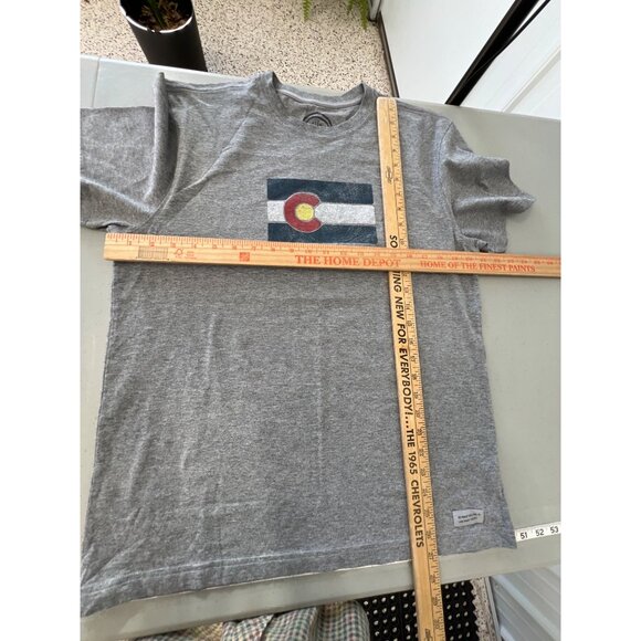 Life is Good Colorado Graphic Tshirt Size Medium Crewneck Classic Fit Cotton Ble - Picture 3 of 9